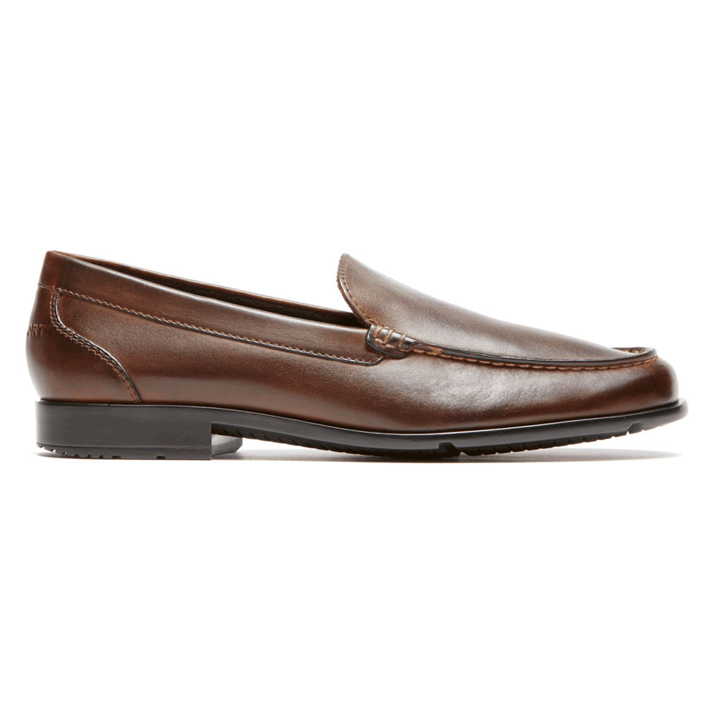 Rockport Loafers For Mens Dark Brown - Classic Venetian - IY9640271